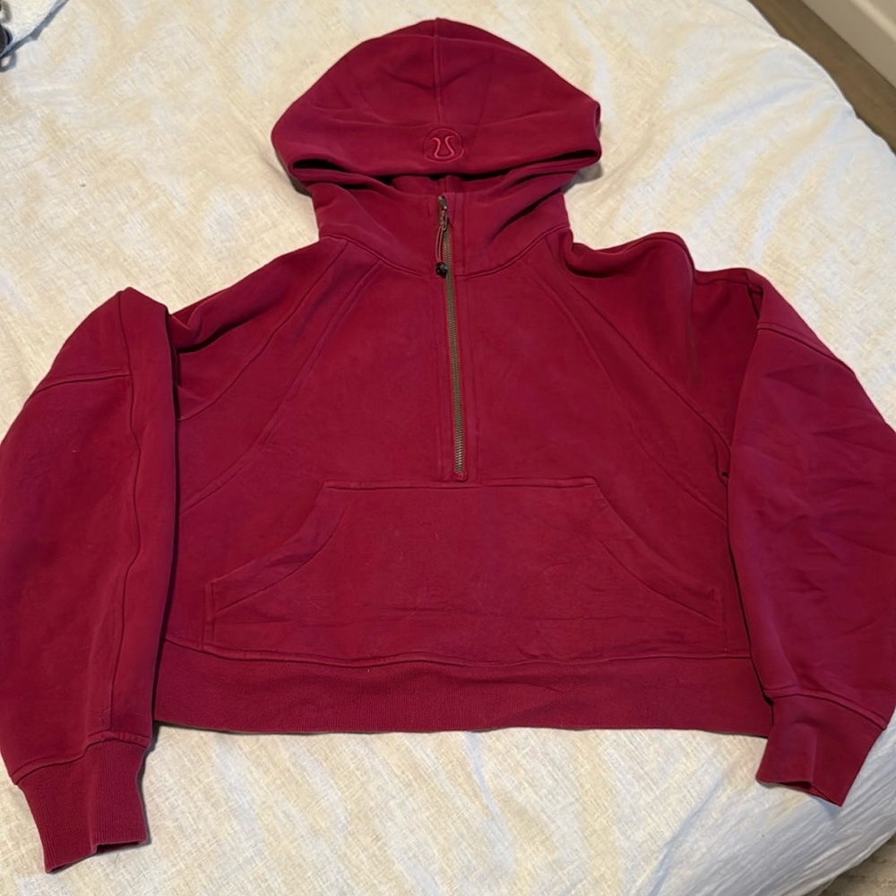 Lululemon Athletica Burgundy Half-Zip Hoodie